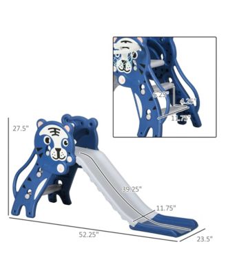 2 in 1 Toddler Slide for Indoors, Toy for Toddler, Easy Set Up Baby Slide with Basketball Hoop for Kids 18-36 Months