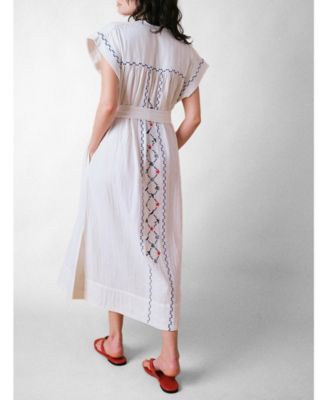 Women's Coves Cap Sleeve Embroidered Dress