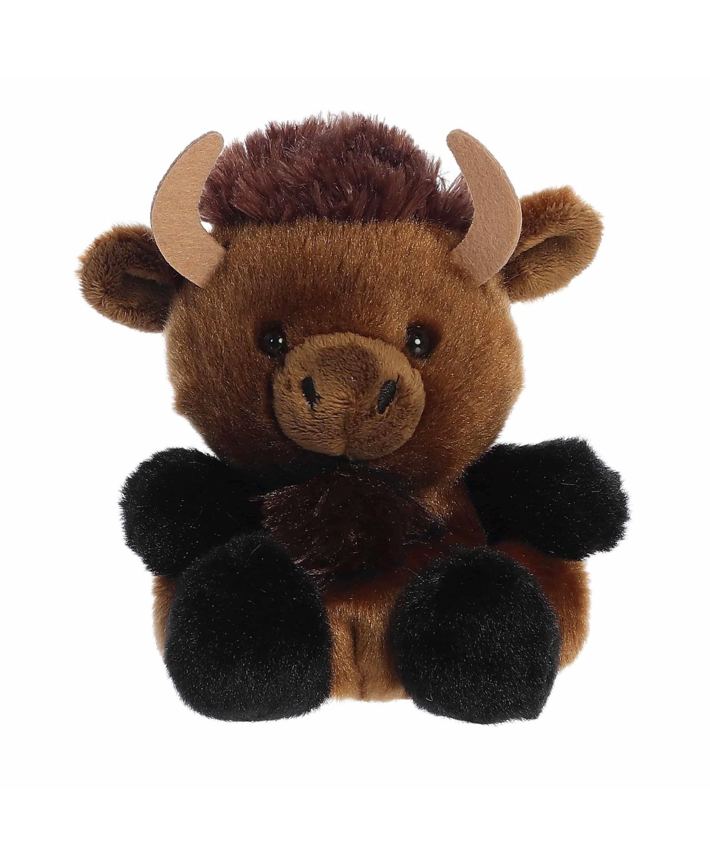 Детская мягкая игрушка Aurora Billy Bison Mini 4" Plush, цвет: Коричневый — фото 1