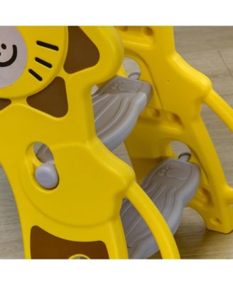 2 in 1 Toddler Slide for Indoors, Toy for Toddler, Easy Set Up Baby Slide with Basketball Hoop for Kids.