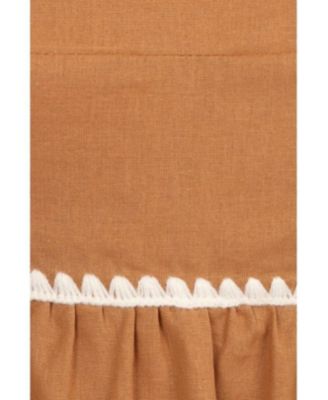 Women's Lino Contrast Trim Midi Dress