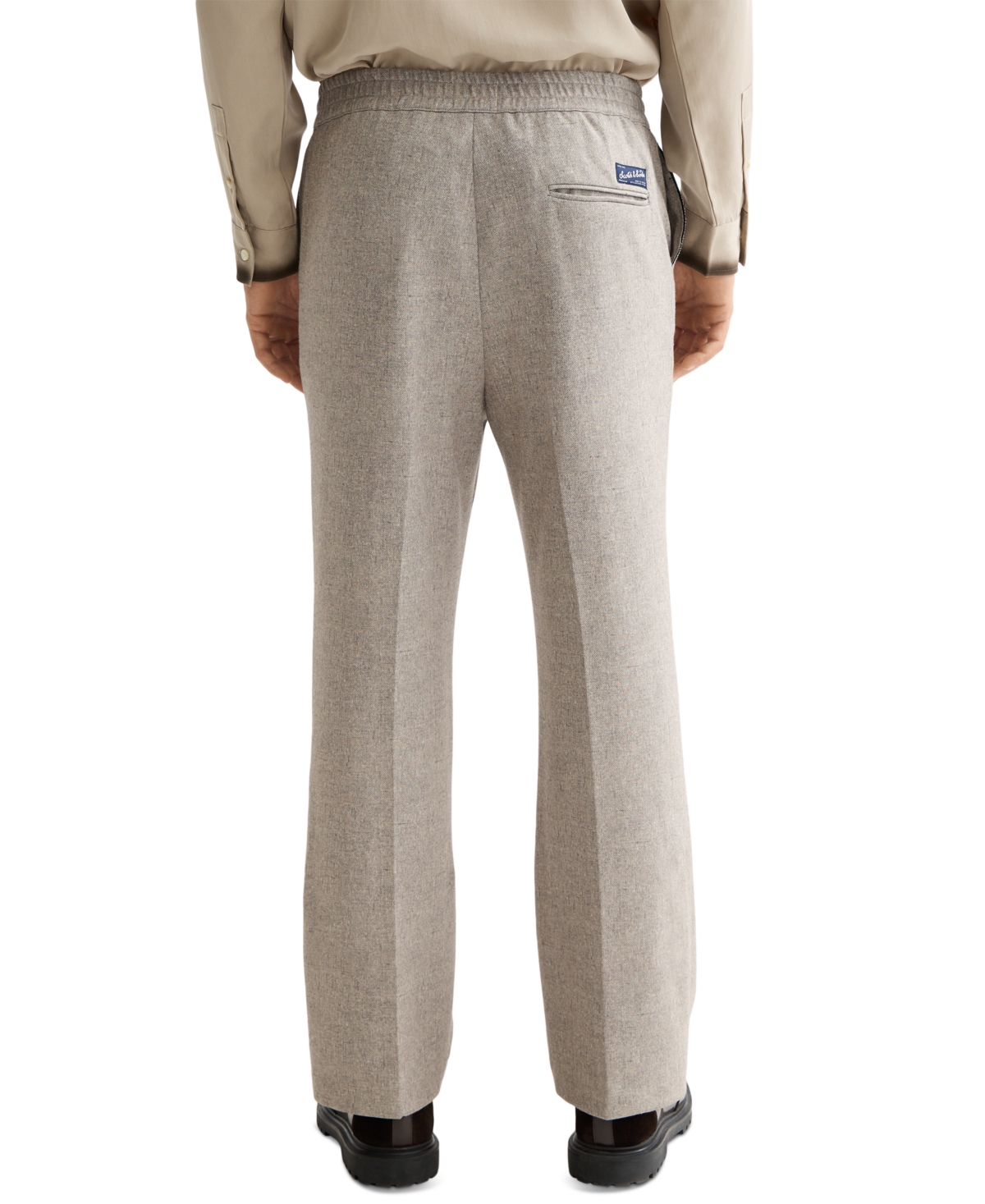 Scotch & Soda Men's Relaxed Fit Straight Leg Melange Joggers In Gray
