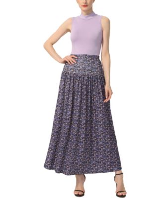 Women's Tiered Pull On Maxi Skirt