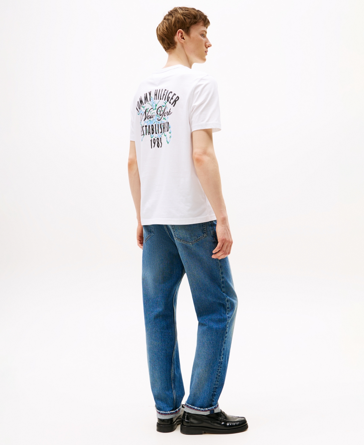 Tommy Hilfiger Men's 1985 Logo Graphic T-shirt In White