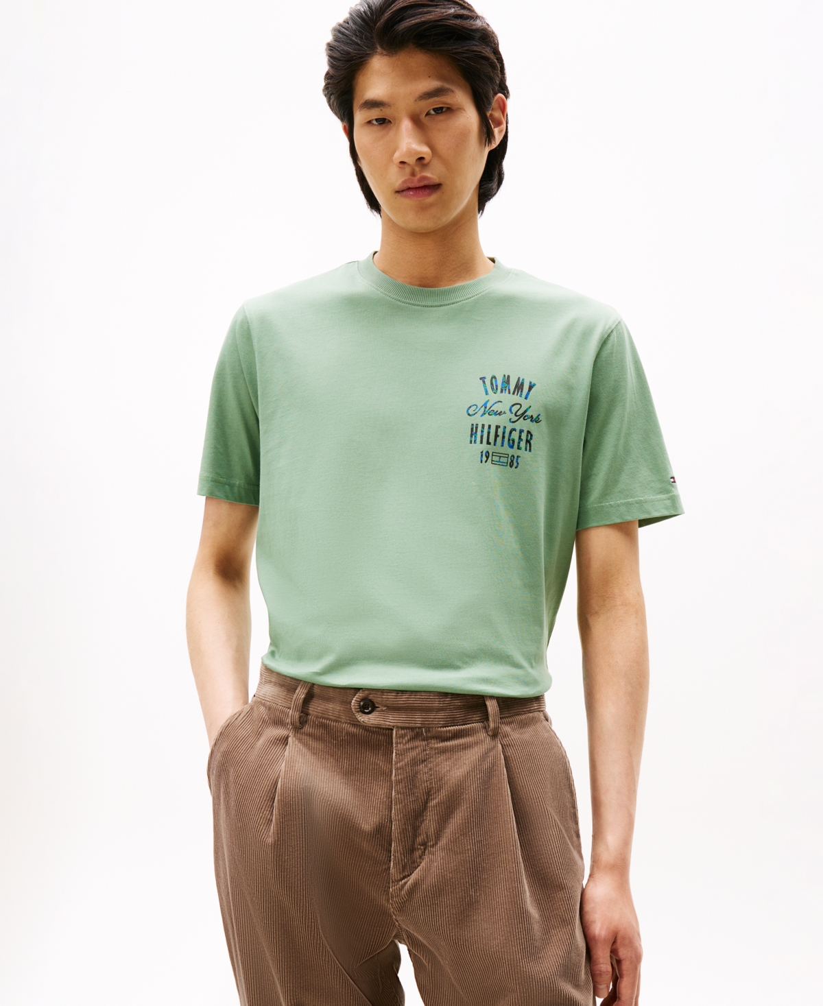 Tommy Hilfiger Men's New York Graphic T-shirt In Green