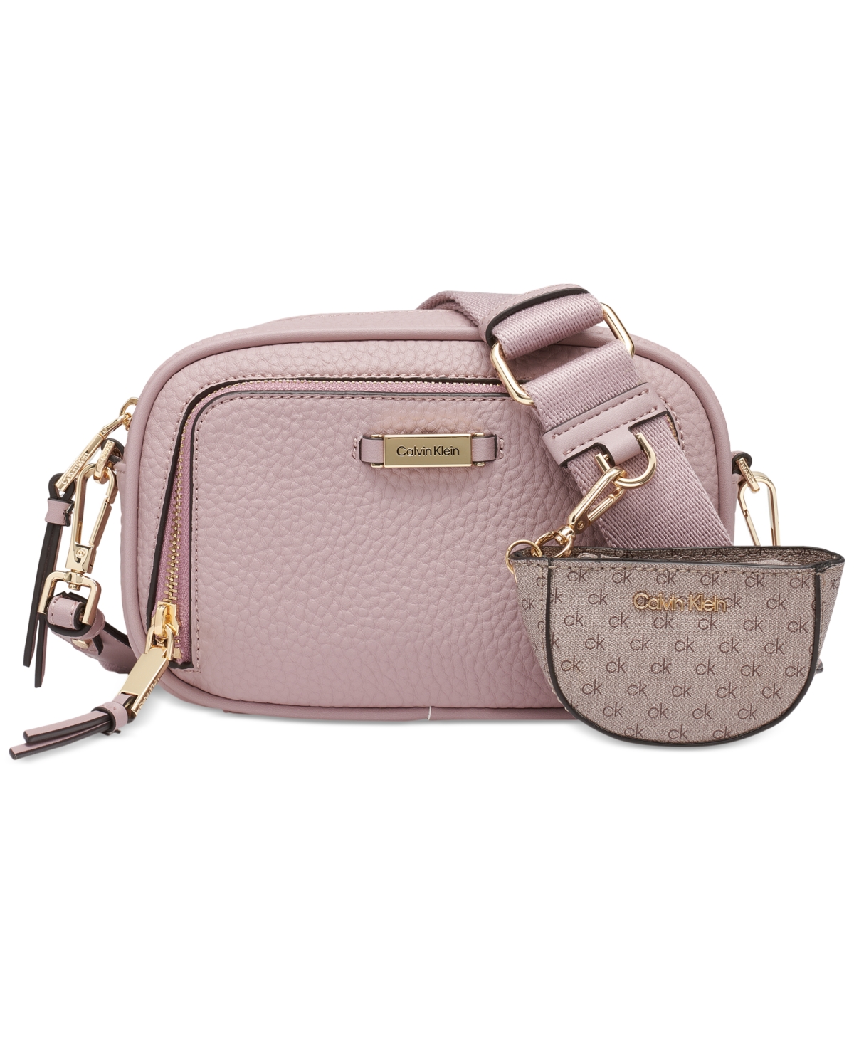 Calvin Klein Zulle Top Zipper Camera Bag With Signature Hang Off
