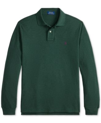 Men's Classic Fit Long Sleeve Mesh Polo