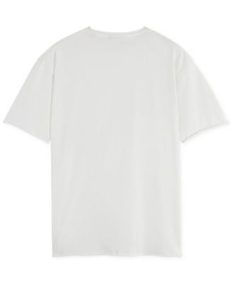 Men's Short Sleeve Raw Edge Crewneck T-Shirt