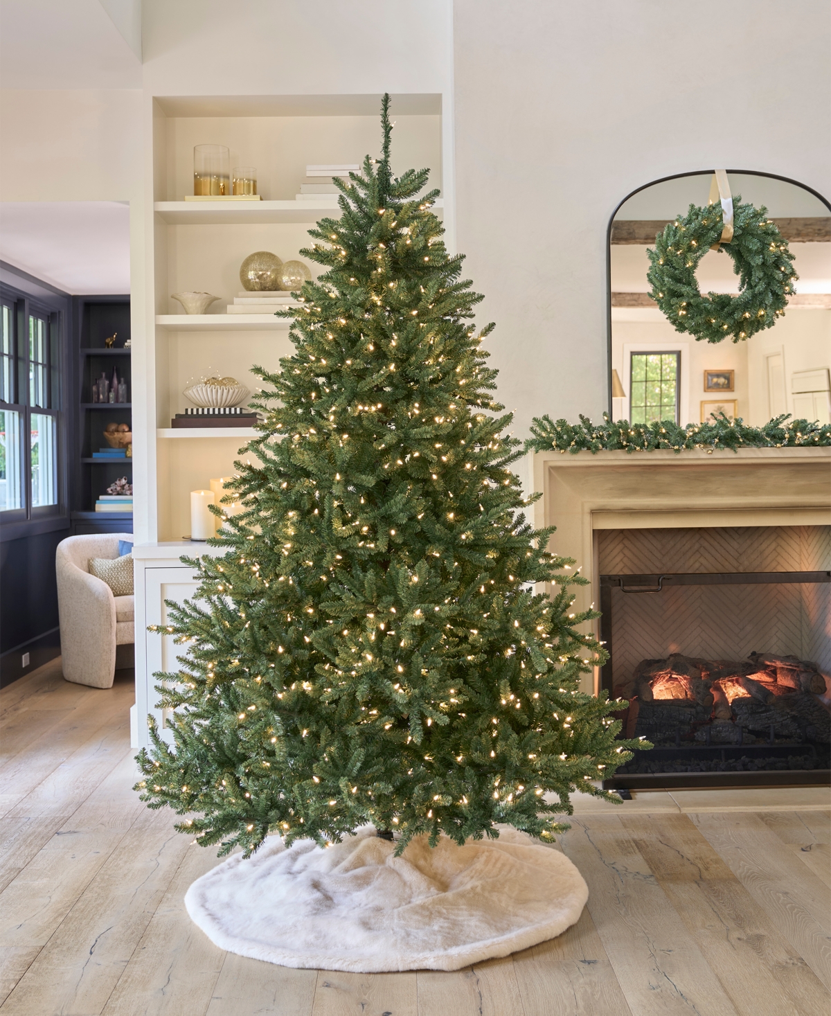 Balsam Hill 6.5 Ft Pre-lit Classic Spruce Tree In Green