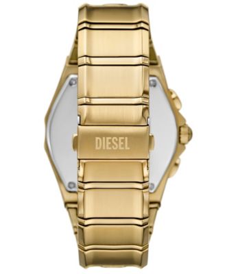 Men's D-Curve Quartz Chronograph Gold Stainless Steel Watch, 48mm