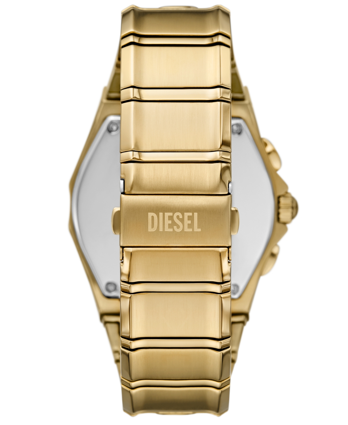 Diesel Men's D-curve Quartz Chronograph Gold Stainless Steel Watch, 48mm In Gold