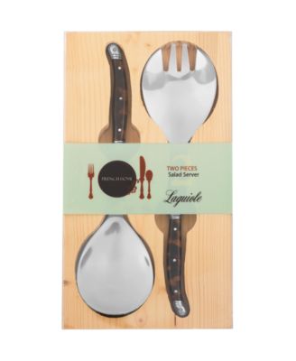 Laguiole Connoisseur 2-Pc. Tortoise Shell Salad Servers Set
