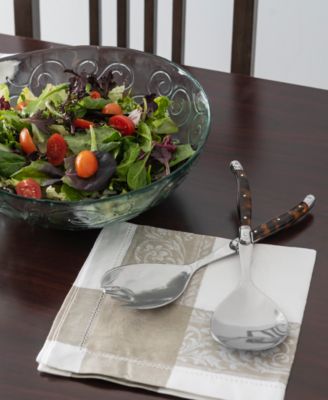 Laguiole Connoisseur 2-Pc. Tortoise Shell Salad Servers Set