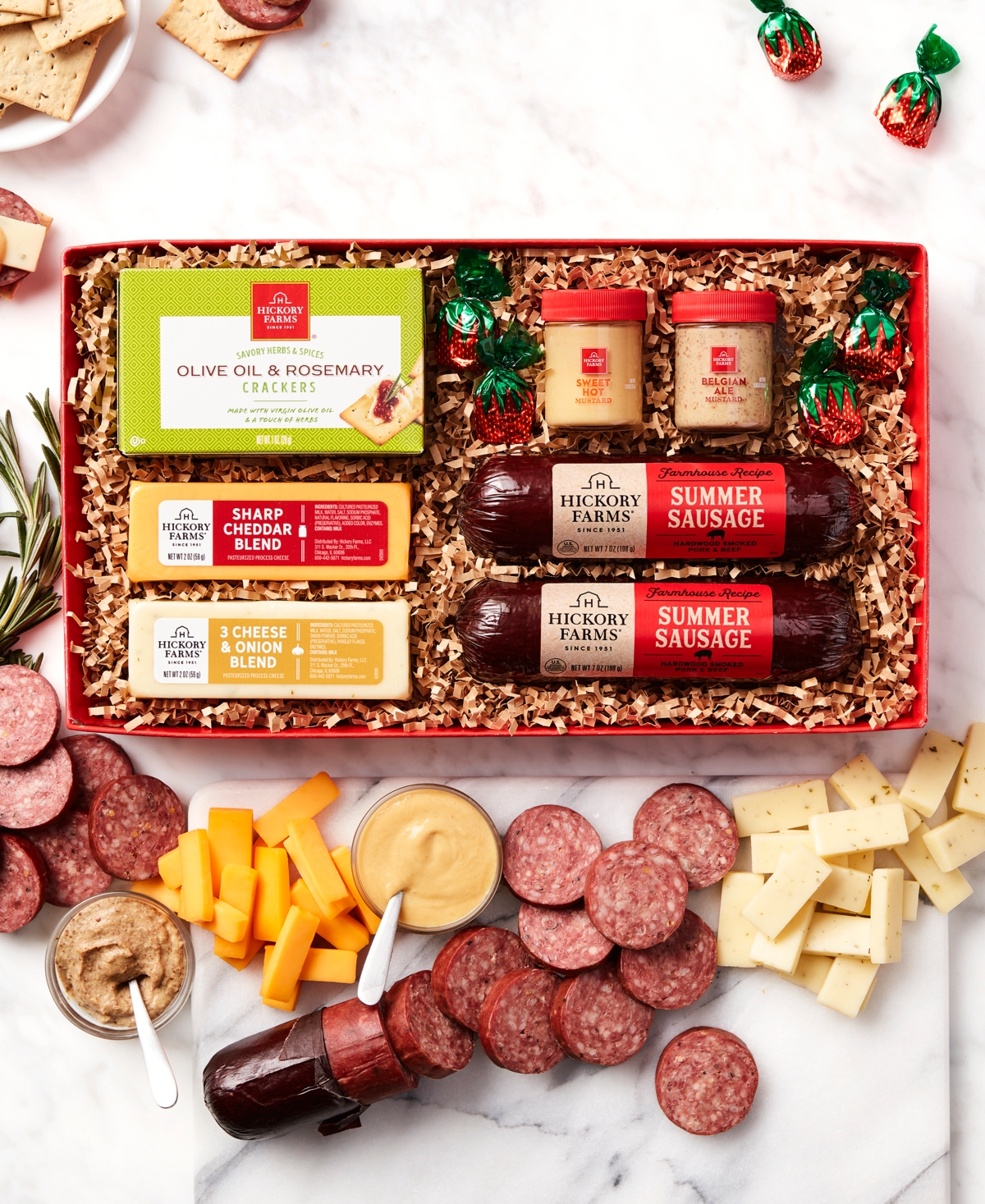 Hickory Farms Holiday Favorites Collection In Transparent