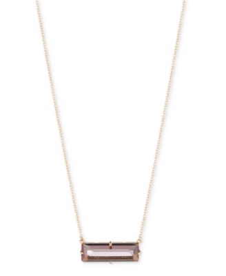 Lauren Ralph Lauren - Baguette Stone Pendant Necklace, 16" + 3" extender