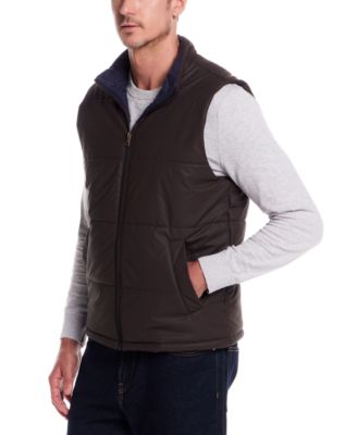 Men's Matte Zip Front Puffer Vest