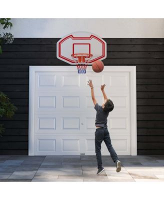 Large Wall Mounted Basketball Hoop with 36" x 24" Shatter-proof Backboard or Kids