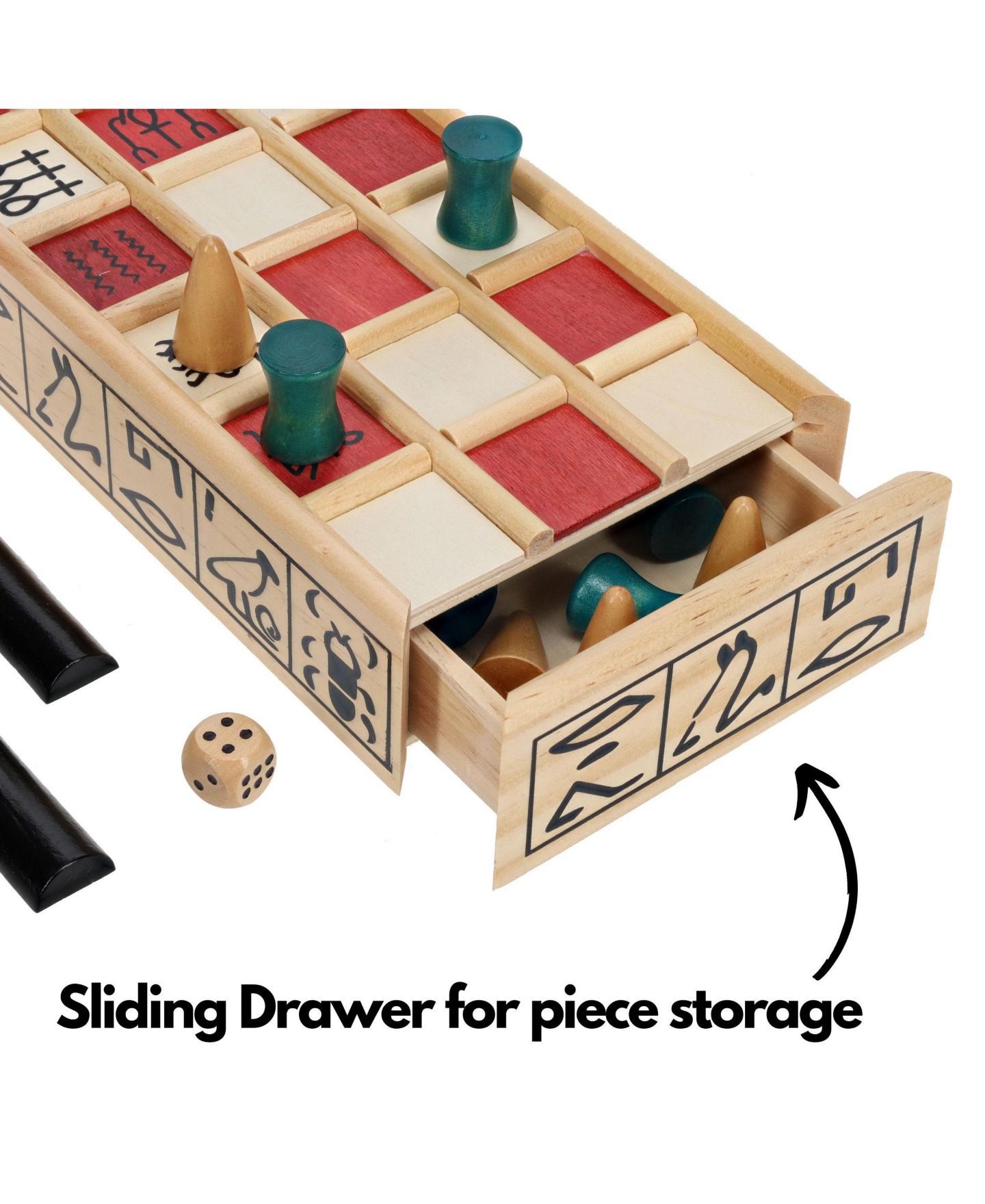 Детская игрушка WE Games Wooden 2-Player Senet Game, Ages 12+ — фото 3