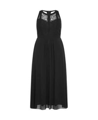 Plus Size Panelled Bodice Maxi Dress