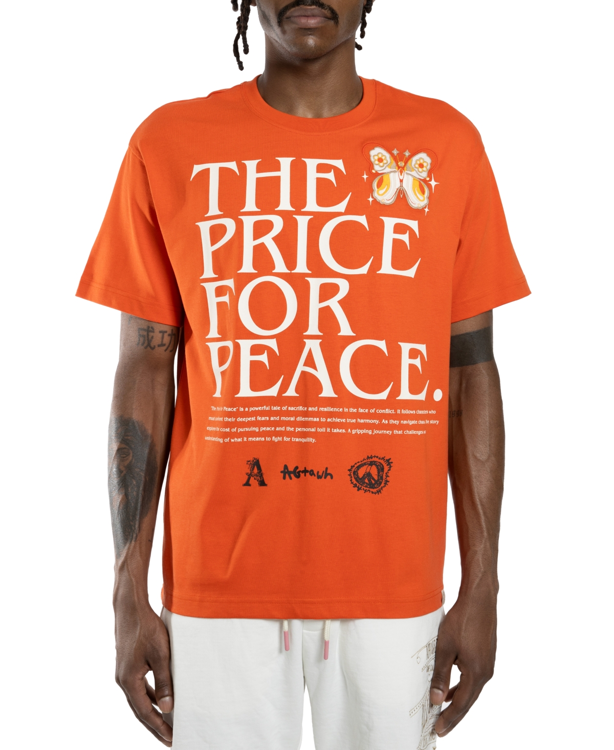 All Good Things Are Welcome Here Men's Price For Peace Graphic T-shirt In Animal Print