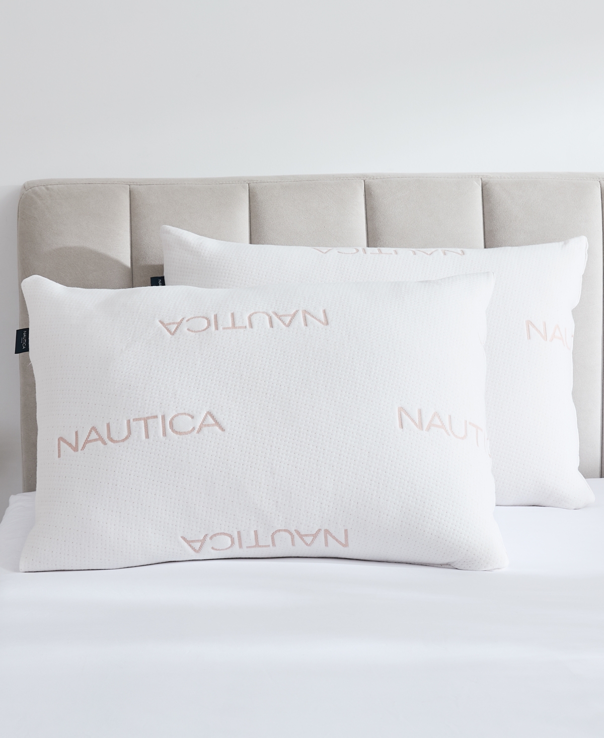 Nautica Copper Knit 2 Pack Pillow In White