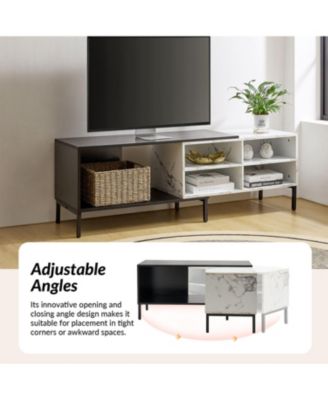 Marna Modern Expandable Tv Stand With Adjustable Length and Adjustable Feet