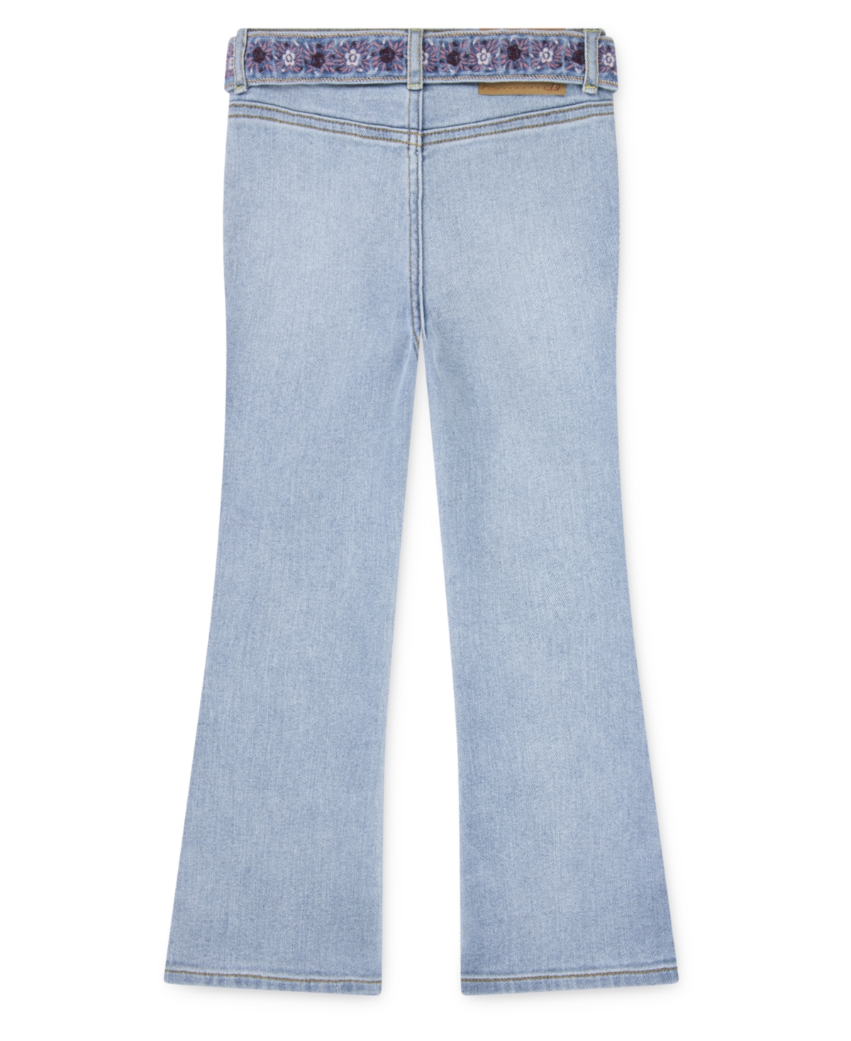 Levi's Big Girls Embroidered Belt Flared Jeans In Blue
