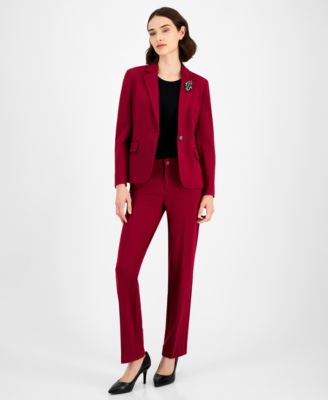 Women's Embellished One-Button Blazer