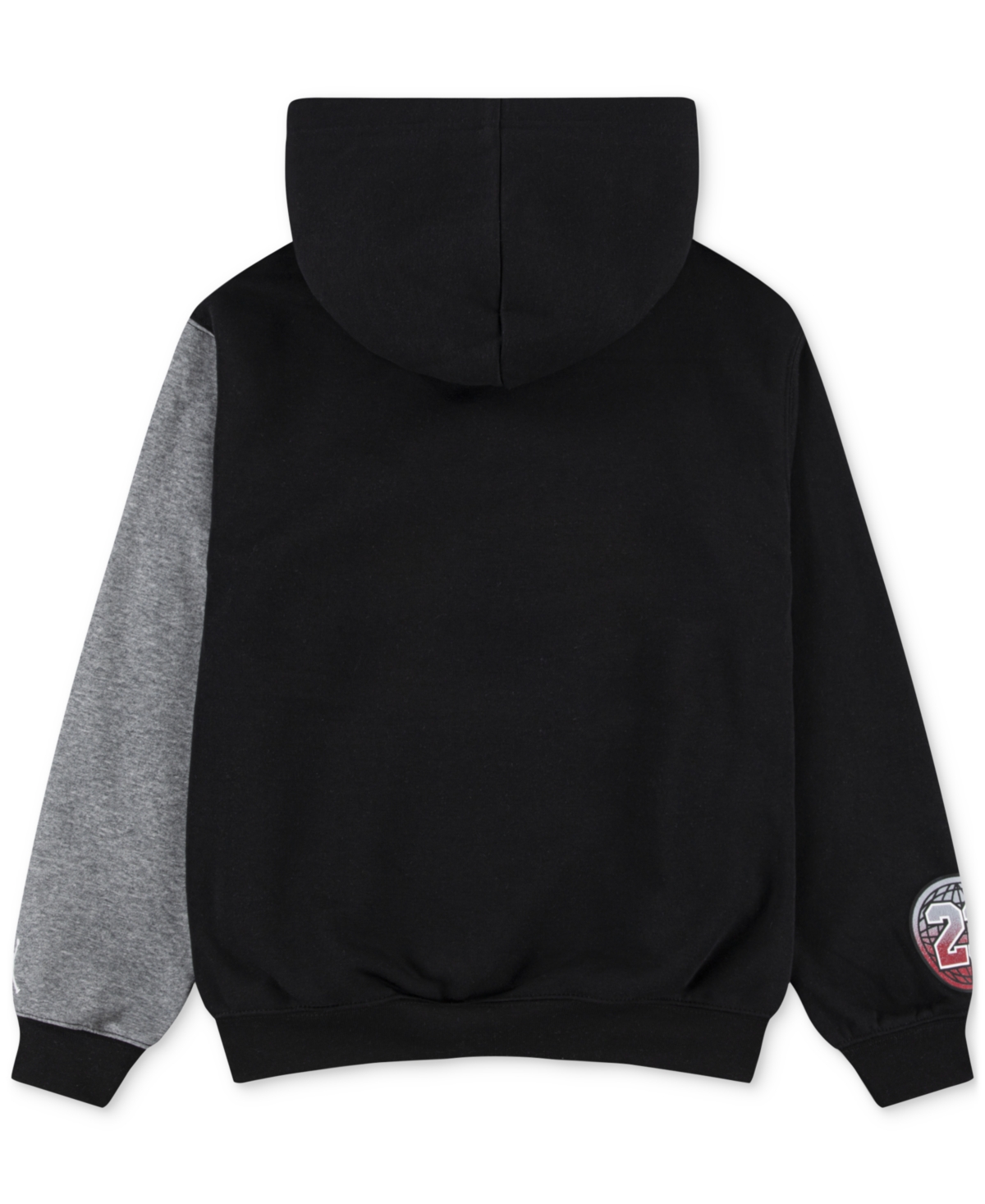 Jordan Big Boys Colorblocked Logo Pullover Hoodie In Black