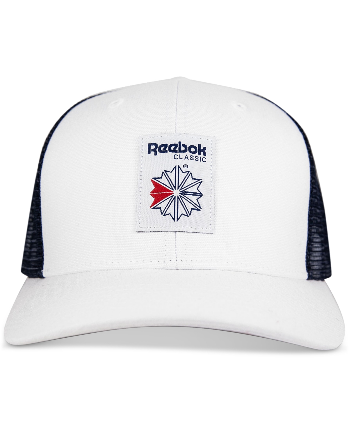 Men's Union Jack Wheel Canvas & Mesh Trucker Cap - Black