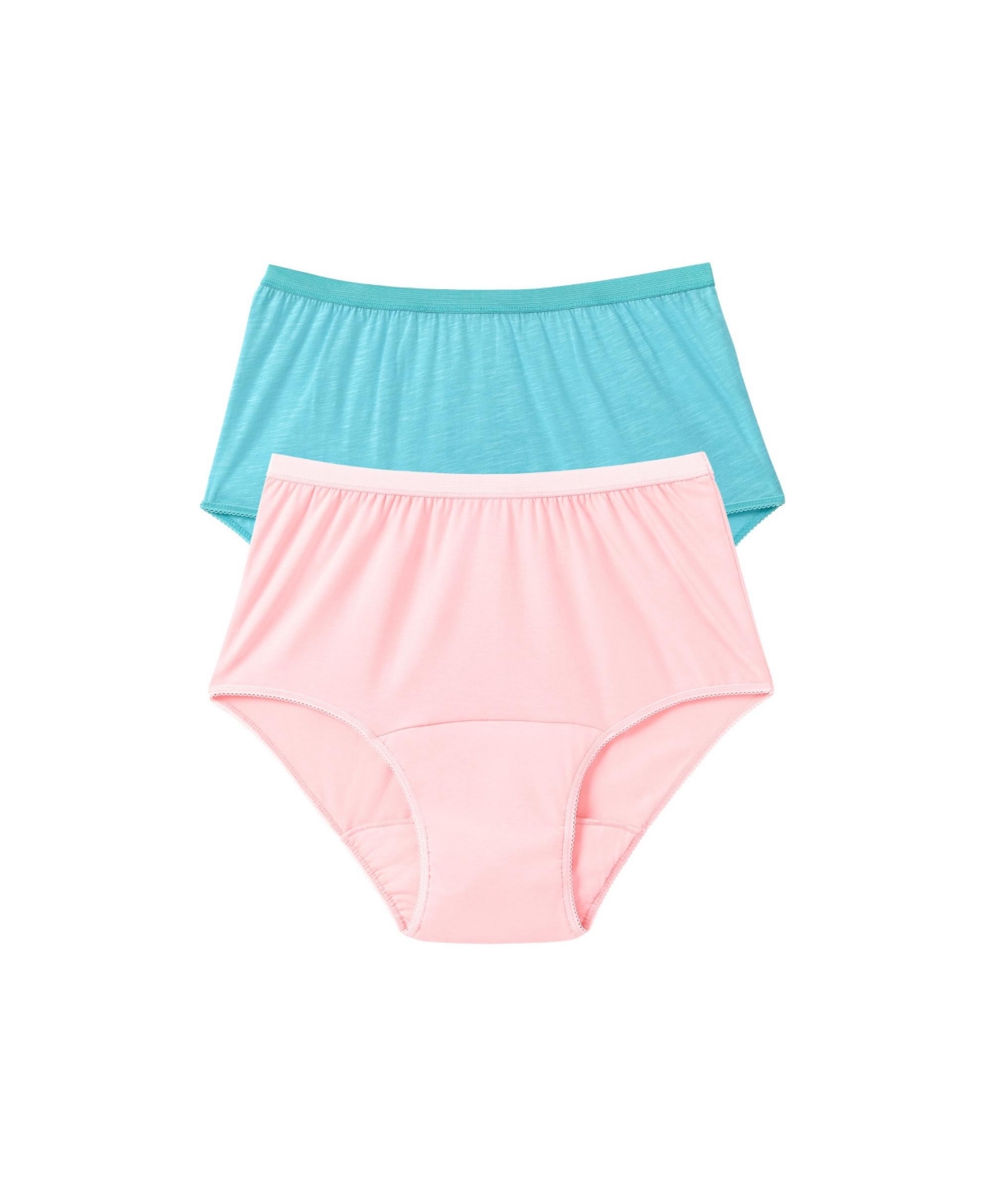 Women's Cotton Incontinence Brief 2-Pack - Stamped floral pack