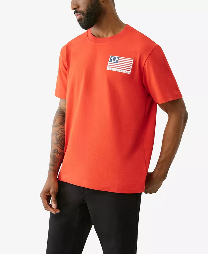 Men's Short Sleeve Horseshoe Flag T-Shirt - thumbnail 3