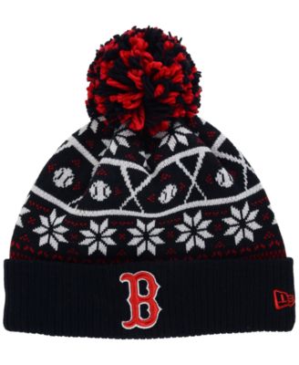 red sox pom pom hat