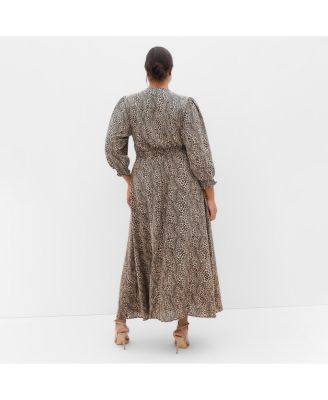 Plus Size Jessie Print Maxi Dress
