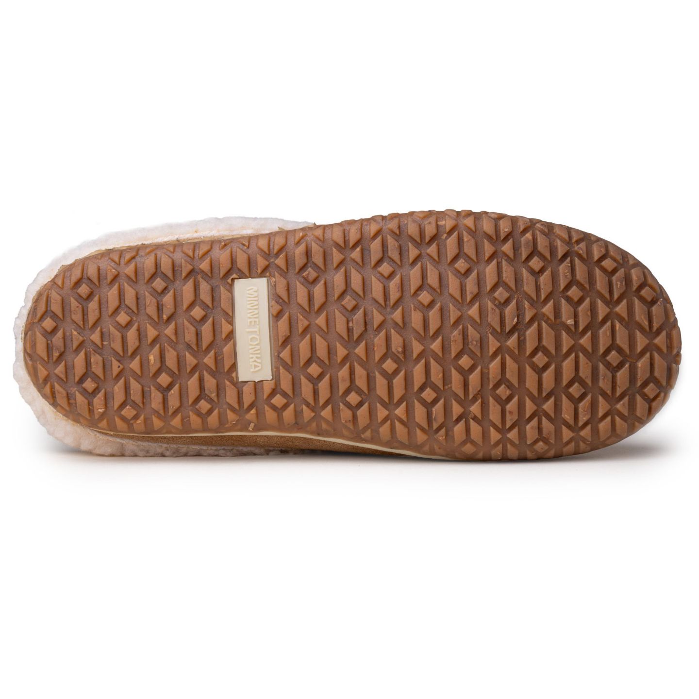 Женские тапочки Minnetonka Spruce Suede Berber Lined Slippers, цвет: Коричный — фото 7