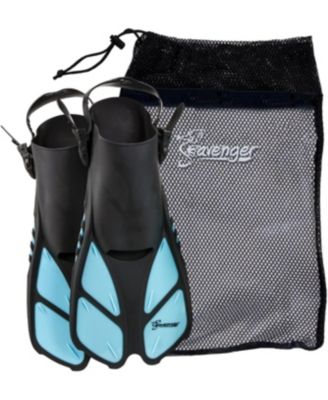 Torpedo Fins and Mesh Gear Bag Snorkeling