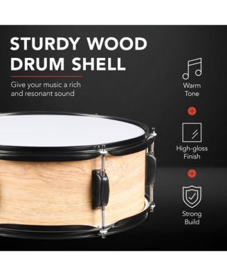 5-Piece Beginner Drum Set w/ Snare, Bass, Toms, Cymbal, Hi-Hat, Sticks, Drum Pedal