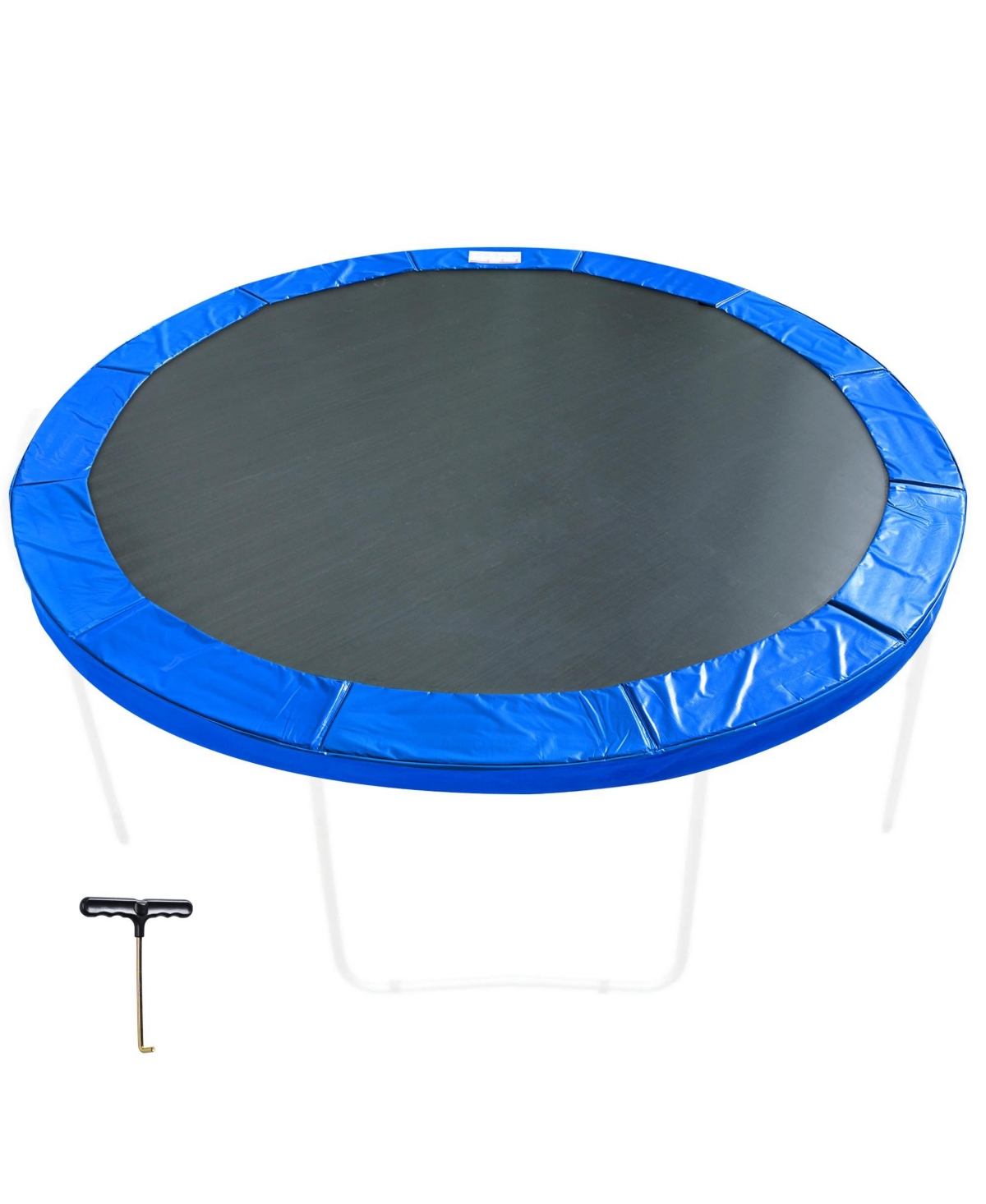 Trampoline Mat & Pad Replacement Kit with 72V-Ring Fits 13 ft Trampoline Frame - Natrual