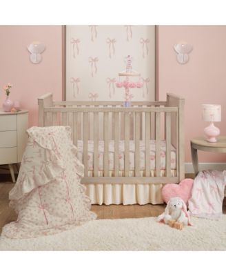 Coquette Floral Pink Bows Aesthetic Warm Fleece Baby Blanket