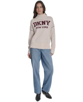 Women's Intarsia Logo Turtleneck Sweater