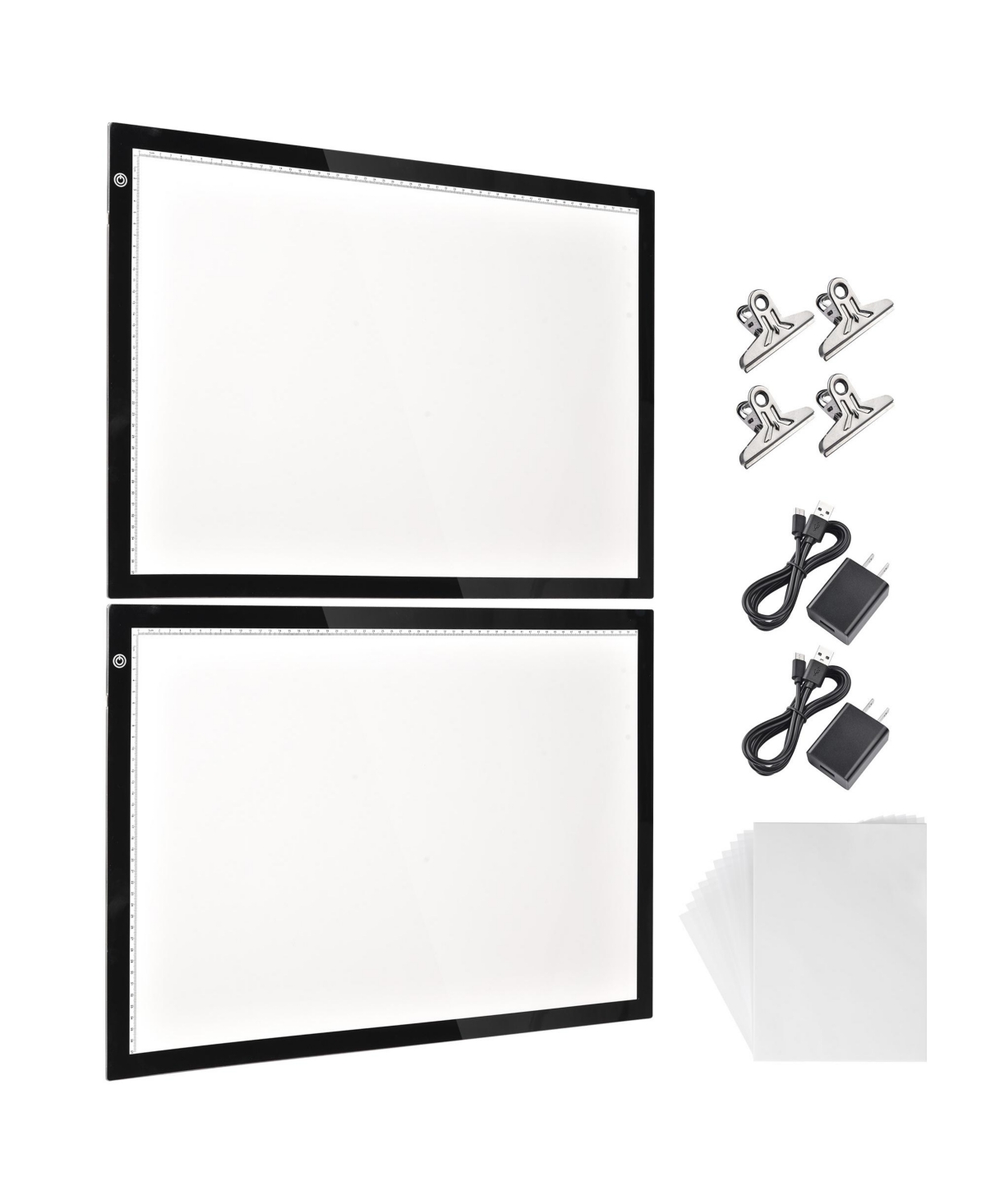 23&#x22;x16&#x22; A2 Led Light Box Copy Pad Tracing Drawing Board Dimming Artist 2 Pack - Natrual