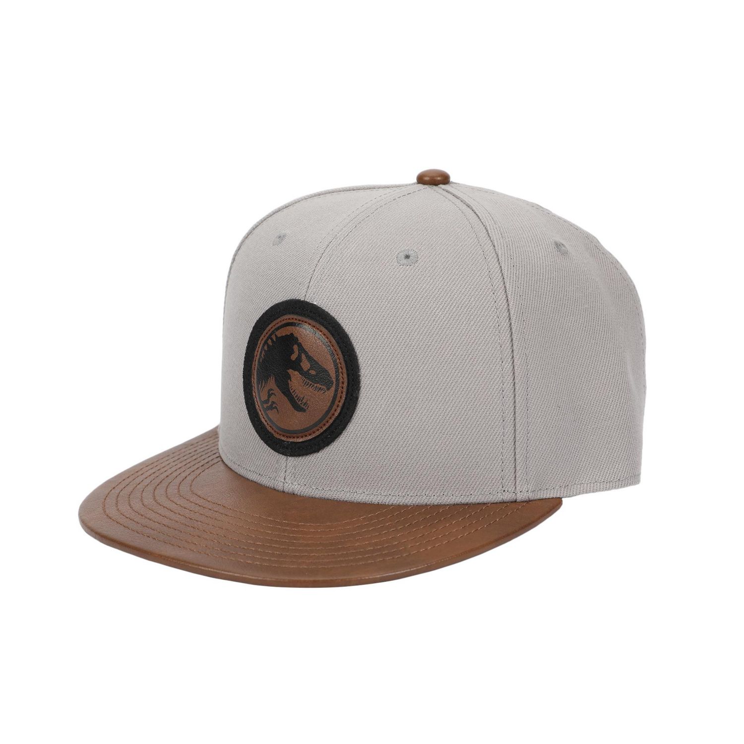Men's Logo Woven Patch White Snapback Hat