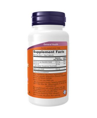 Alpha Lipoic Acid, 100 mg, 60 Vcap