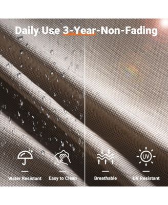 8-Piece Rattan Outdoor Patio Furniture Set with Sectional Sofa, Swivel Chairs, and Solar Coffee Table