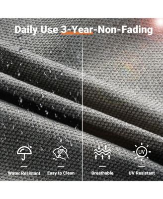 Outdoor Patio Furniture Set,8 Pieces Rattan Outdoor Sectional Cozy Sofa,Patio Conversation Sets with Swivel Chairs and Solar Coffee Table