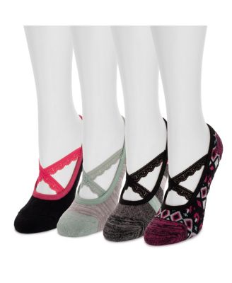 Women's Studio Socks - Criss Cross Ballerina 4PK