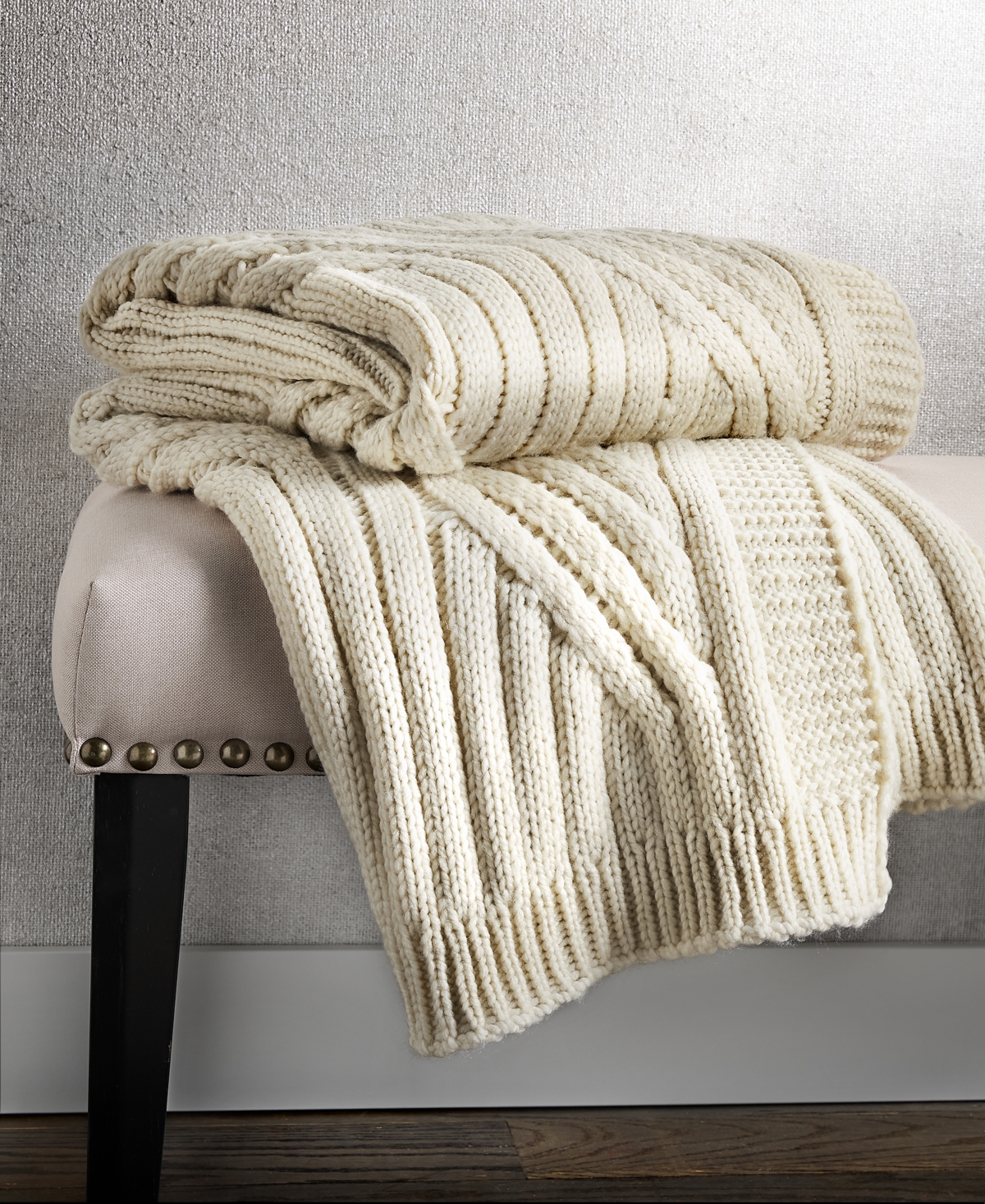 Charter Club Sweater-Knit Throw, 50" x 60", Macy's Exclusive