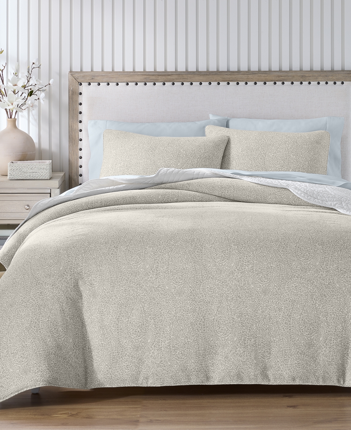Charter Club Emilia Paisley 3-pc. Comforter Set, King, Macy's Exclusive In Neutral