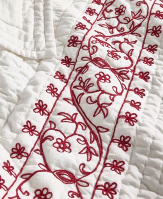 Garland Embroidery 3-Pc. Quilt Set, Full/Queen, Macy's Exclusive