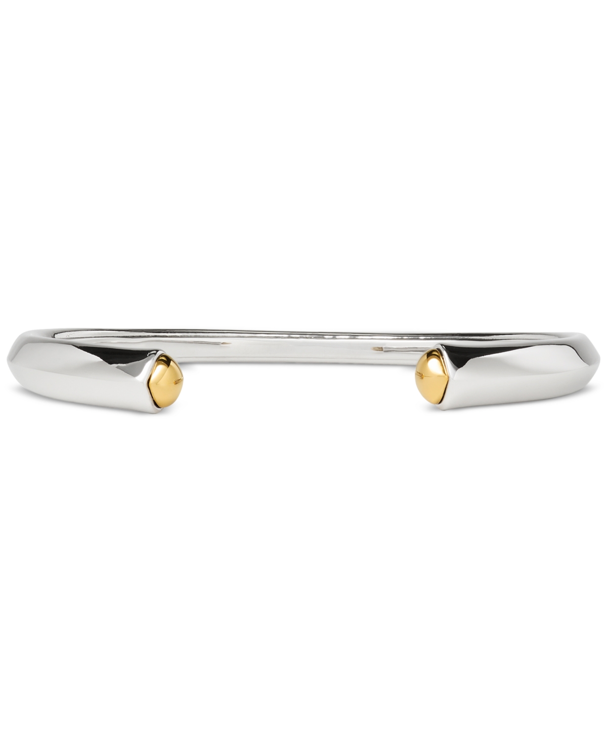 Kate Spade Two-tone Sculpted Spade Open Cuff Bracelet In Multi